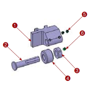 111-21 Inboard Roll Bracket Assembly