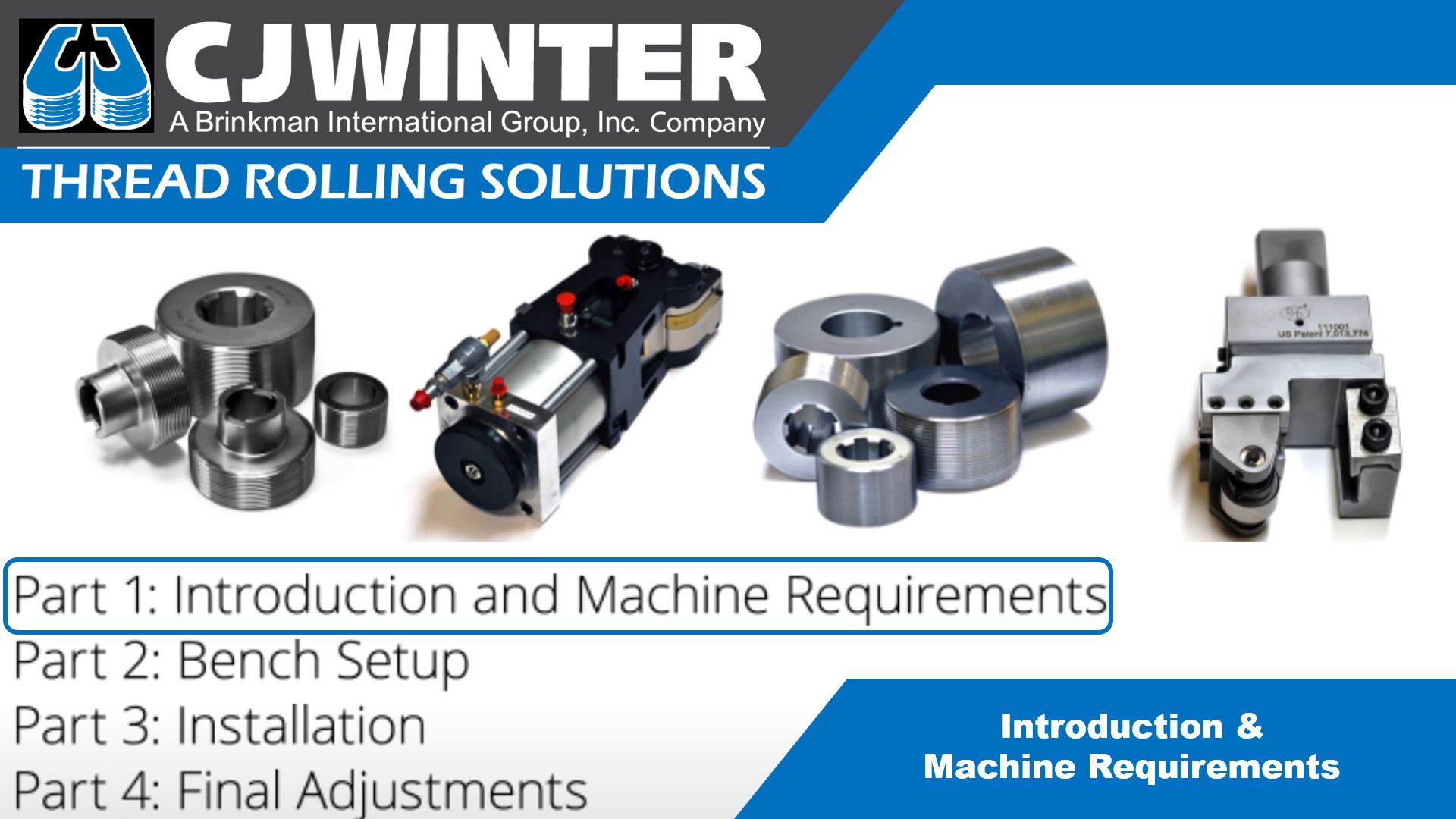 CJWinter Training Series